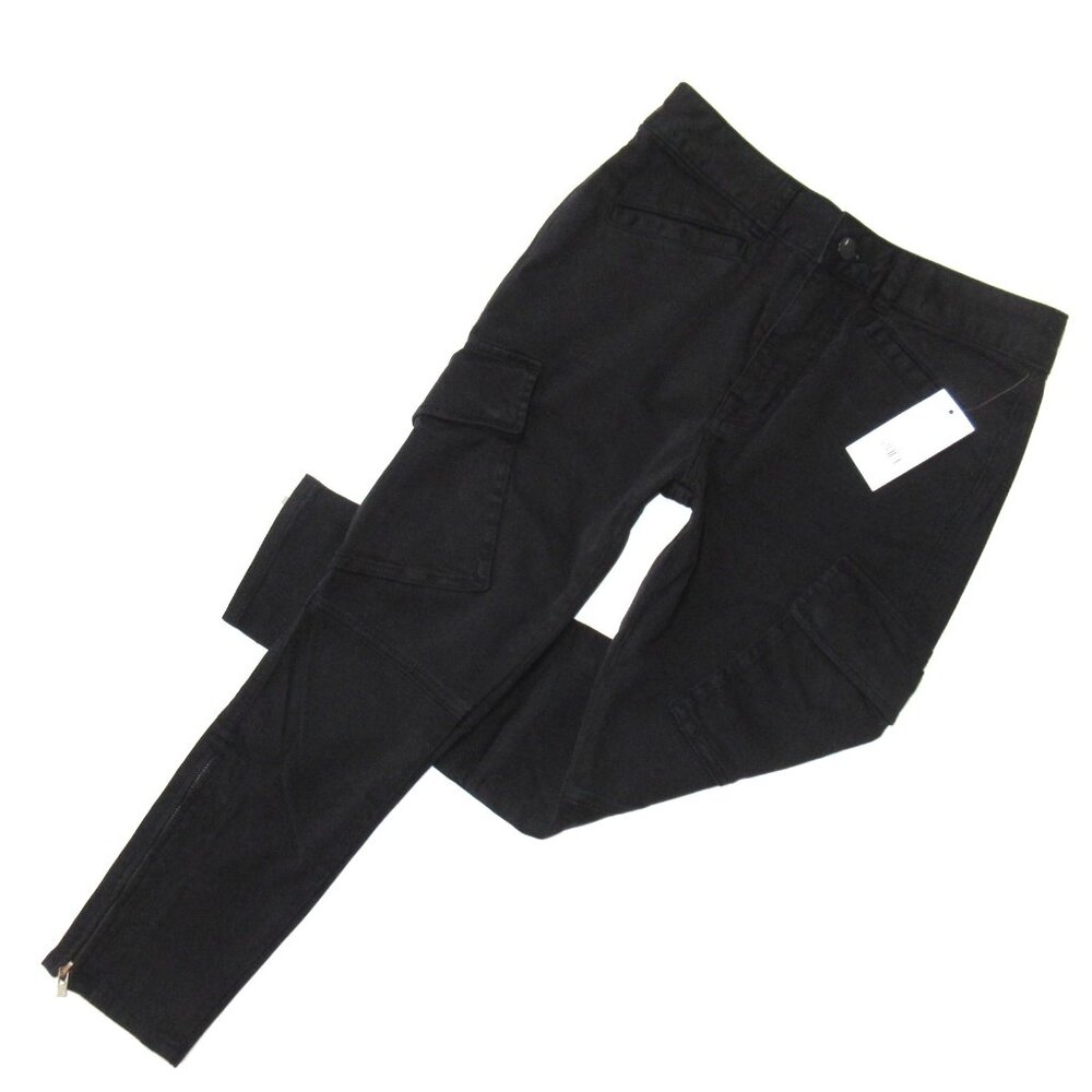 NWT J Brand Margho in Direct Black Utility Crop Stretch Twill Pants 23 - Picture 3 of 9